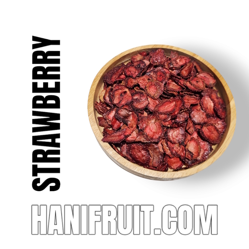  میوه خشک توت فرنگی اسلایس قیمت عمده میوه خشک ایرانی استوایی وارداتی هانی فروت 